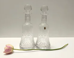 Transparente Dekanter aus Kristallglas von Bleikristall, 1970er, 2er Set