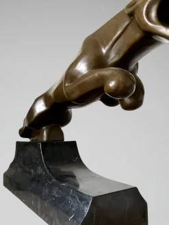 Unbekannt, Panther Skulptur, 2000er, Bronze