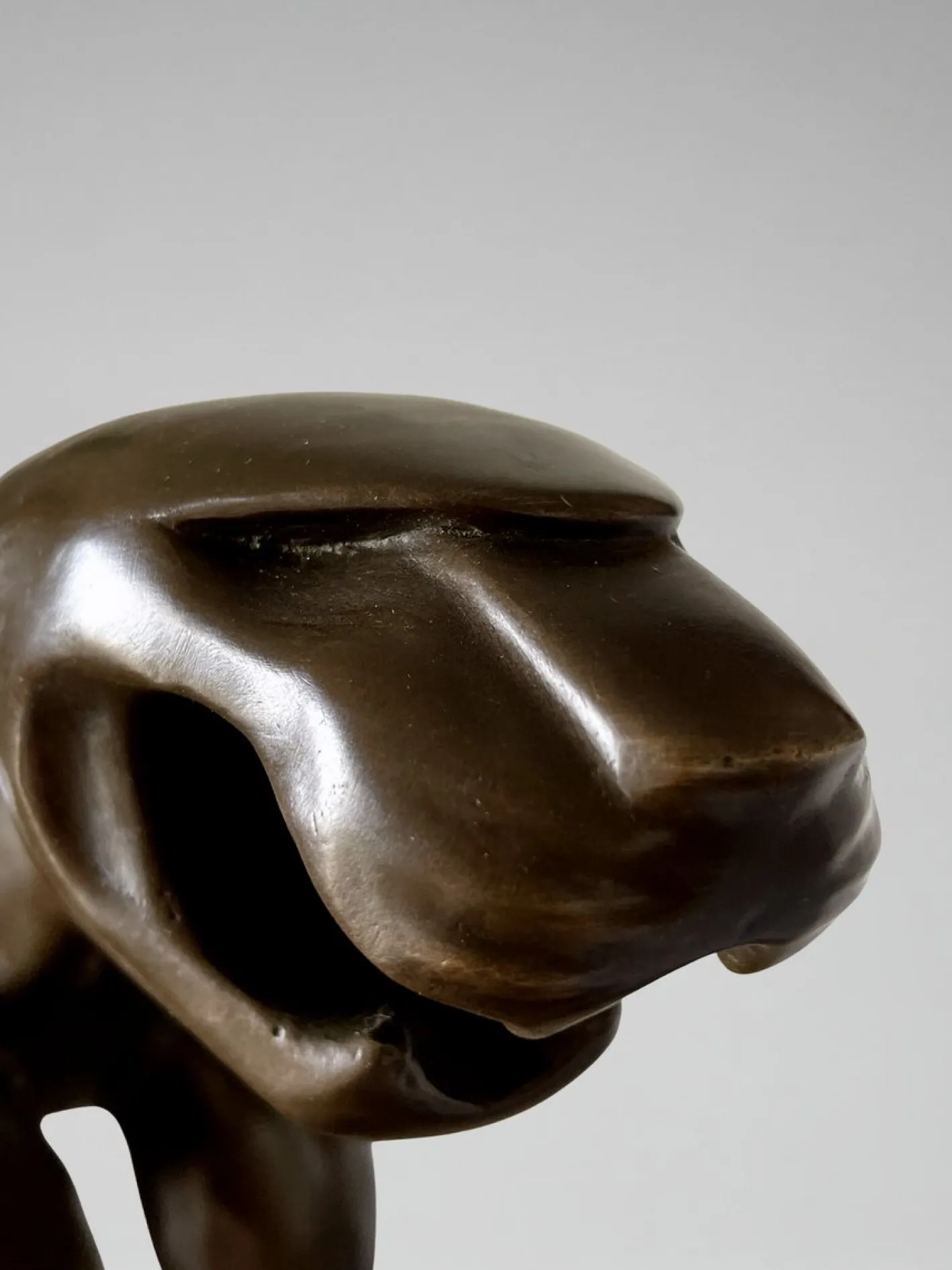 Unbekannt, Panther Skulptur, 2000er, Bronze