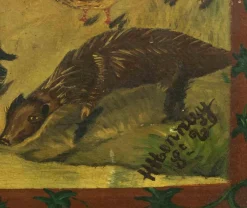 Unknown, Hunter's Funeral, Zeichnung in Tempera, Frühes 20. Jh