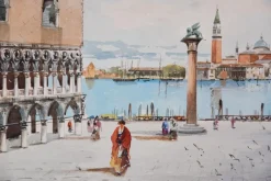 Venedig, Piazza San Marco - Originales Aquarell von A. Guidotti Frühem 20. Jahrhundert
