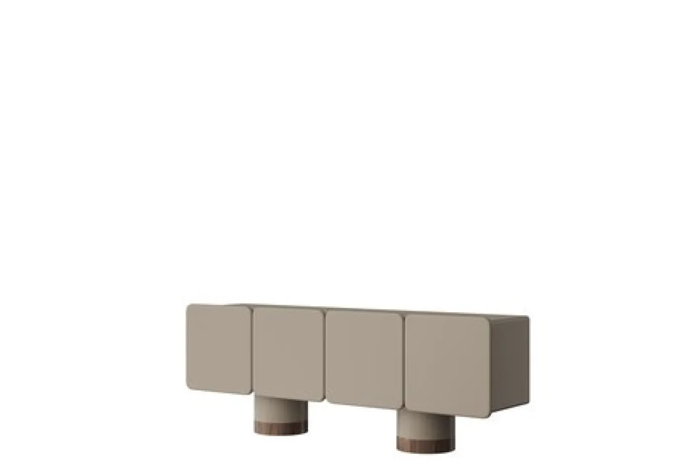 Venus Sideboard mit 4 abgerundeten Türen von Ultramobili