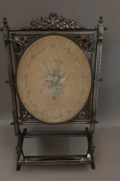 Versilberter Vintage Tischspiegel, 1890er