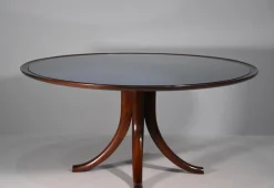 Versone Couchtisch aus Blauem Spiegelglas von Pietro Chiesa für Fontana Arte, 1940