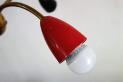 Vierarmiger Vintage Sputnik Kronleuchter, 1960er