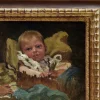 Vincenzo Caprile, Kinder, 1900er, Ölgemälde auf Karton, 1890er, gerahmt