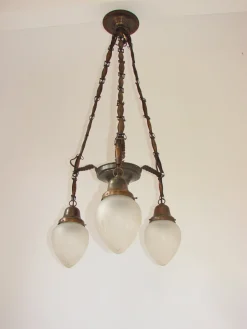 Vintage Art Deco Hängelampe, 1930er