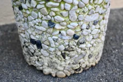 Vintage Blumentopf aus Beton