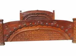 Vintage Doppelbett, Swat-Tal, Pakistan, 1950er