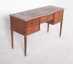 Vintage Frisiertisch aus Holz mit Intarsien, 1920er