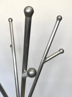 Vintage Garderobe aus Aluminium von Reggio Emilia, Italien, 1970er
