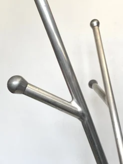 Vintage Garderobe aus Aluminium von Reggio Emilia, Italien, 1970er