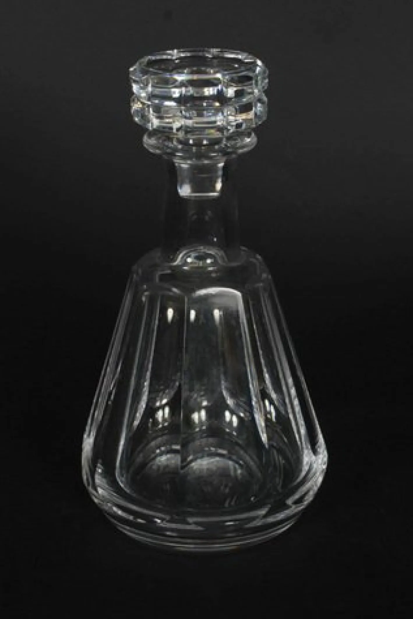 Vintage Harcourt Talleyrand Kristallglas Dekanter Baccarat zugeschrieben, 1950er, 2er Set