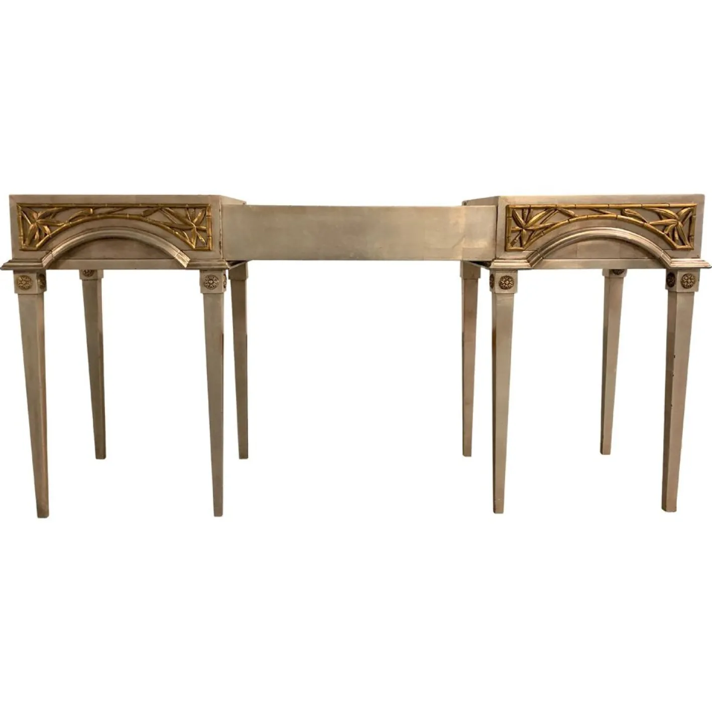 Vintage Hollywood Regency Frisiertisch von James Mont, 1950er