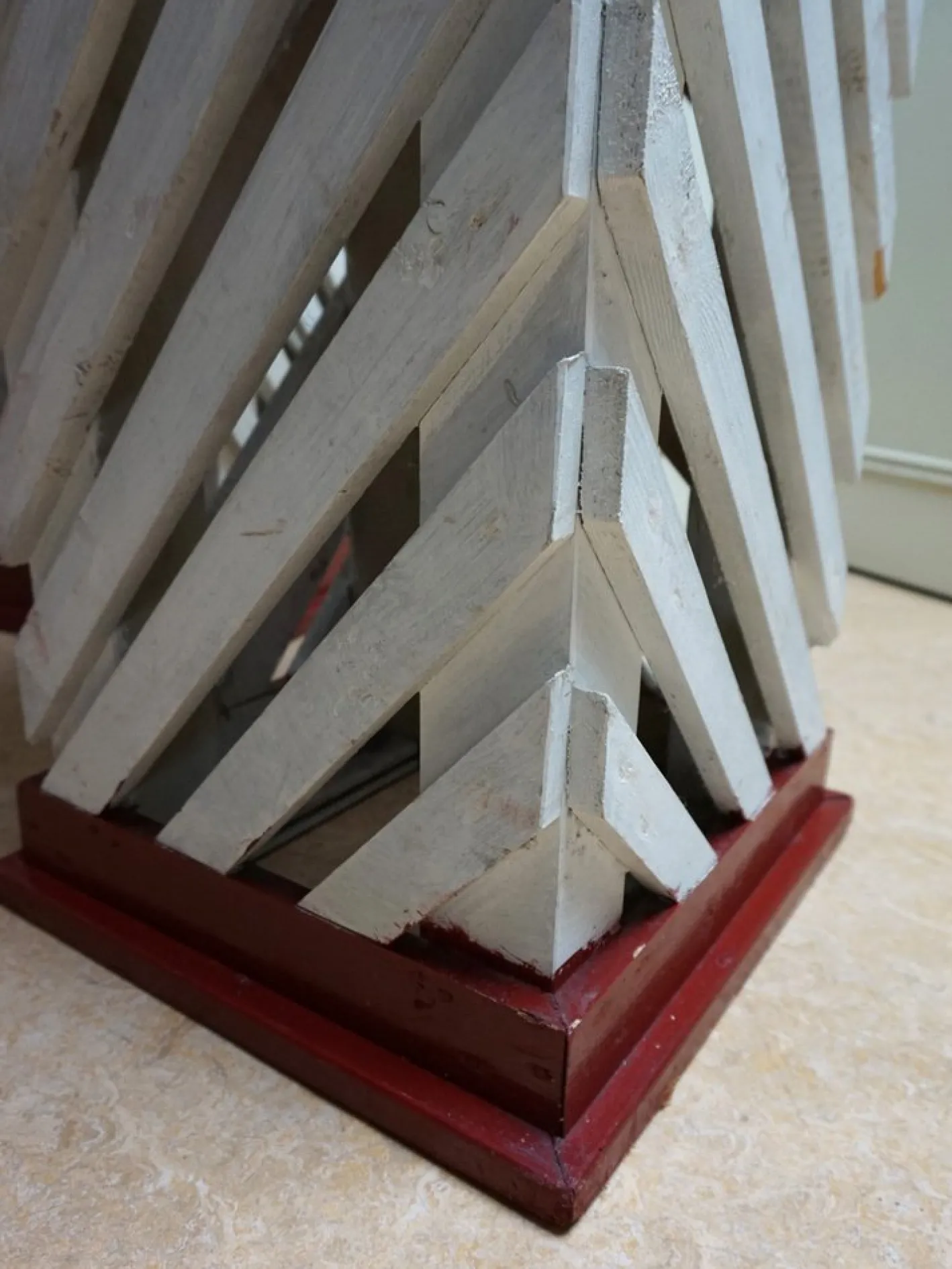 Vintage Holzsäulen, 1950er, 4er Set