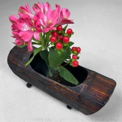 Vintage Ikebana Blumenständer aus Bambus, Japan, 1960er
