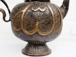 Vintage islamische Teekanne aus Messing & Bronze, 1950er