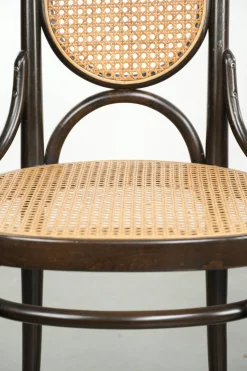 Vintage Long John Esszimmerstühle von Thonet, 2er Set