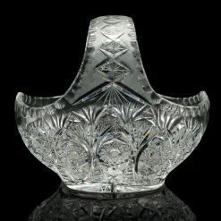 Vintage Obstkrug aus Kristallglas, 1950er
