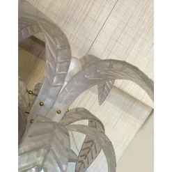 Vintage Opalino Palm Tree Murano Glas Stehlampe von Simoeng