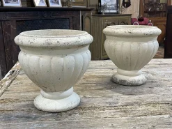 Vintage Pflanzgefäße aus Stein, 1970er, 2er Set