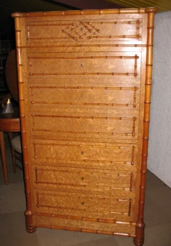 Vintage Sekretär aus Kirschholz & Ahorn