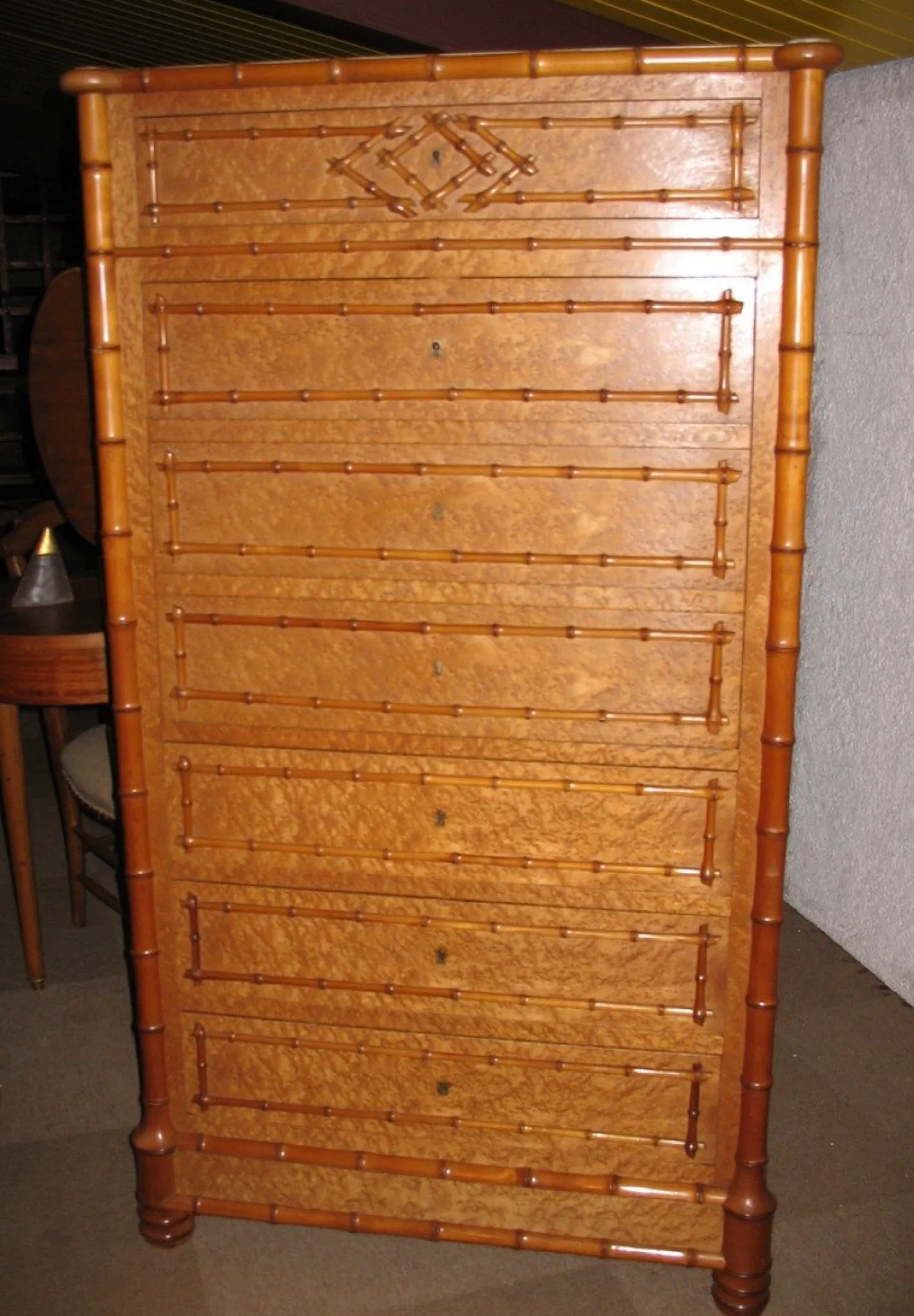 Vintage Sekretär aus Kirschholz & Ahorn