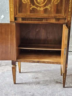 Vintage Sekretär mit Intarsien im Louis XVI-Stil, 1950er