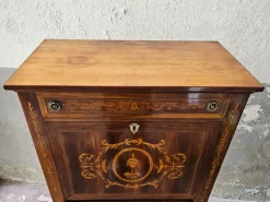 Vintage Sekretär mit Intarsien im Louis XVI-Stil, 1950er