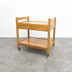Vintage Servierwagen aus Kiefernholz von Erik Wørts, 1970er
