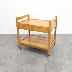 Vintage Servierwagen aus Kiefernholz von Erik Wørts, 1970er