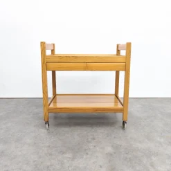 Vintage Servierwagen aus Kiefernholz von Erik Wørts, 1970er