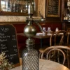 Vintage Siphon aus Glas & Metall, 1900