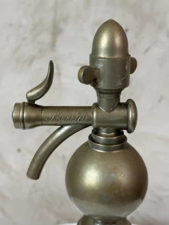 Vintage Siphon aus Glas & Metall, 1900
