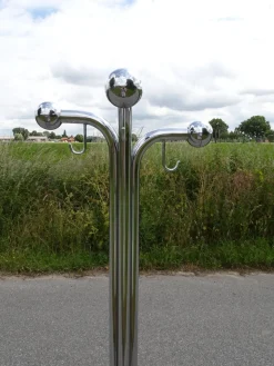 Vintage Space Age Sputnik Garderobe aus Chrom
