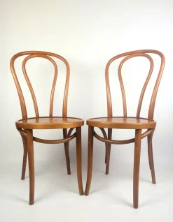 Vintage Stühle aus Bugholz, 1980er, 2er Set