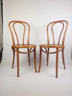 Vintage Stühle aus Bugholz, 1980er, 2er Set