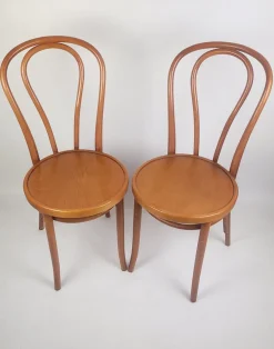 Vintage Stühle aus Bugholz, 1980er, 2er Set