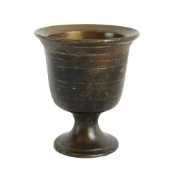 Vintage Tasse aus Bronze & Wachs