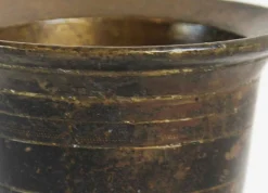 Vintage Tasse aus Bronze & Wachs