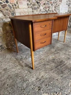 Vintage Teak Boomerang Schreibtisch von Göran Strand, 1960er