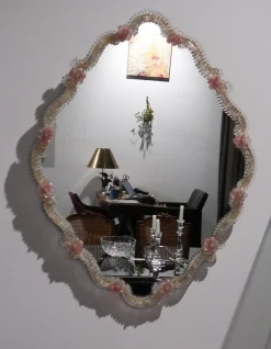 Wandspiegel aus Muranoglas, 1960er