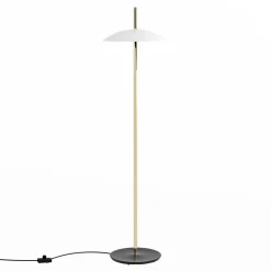 Weiße Signal Stehlampe aus Messing von Shaun Kasperbauer für Souda
