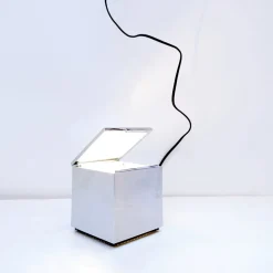Würfelförmige Cuboluce Lampe von Franco Bettonica & Mario Melocchi für Cini & Nils, 1970er