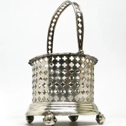 Zuckerdose aus Silber, 19. Jh., Dänemark, 1860